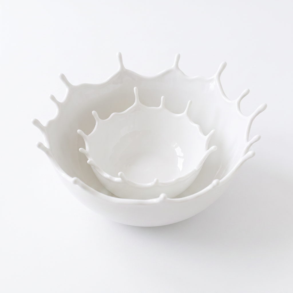 Marea porcelain serving bowl