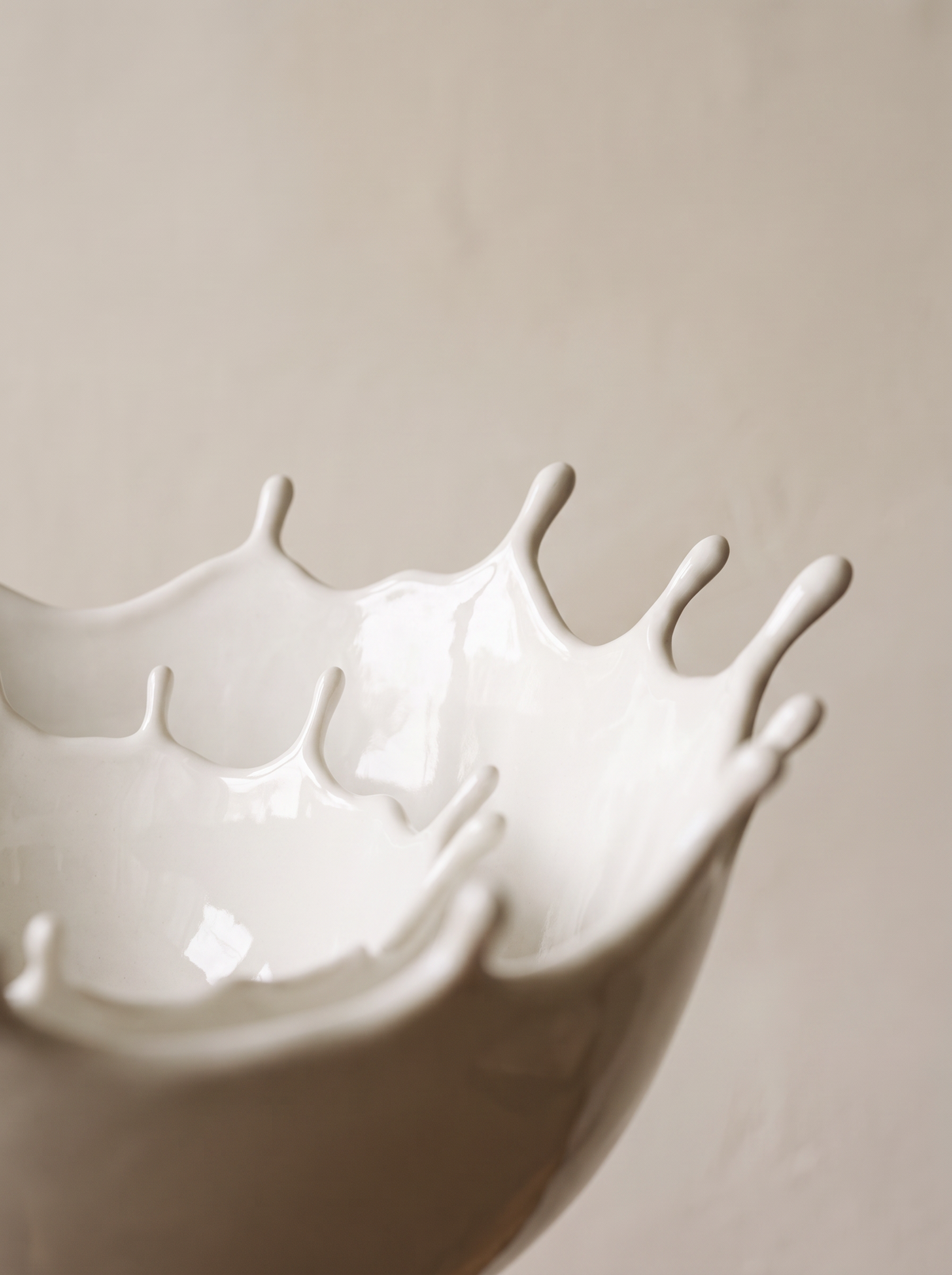 Marea bowl sculpted rim close up