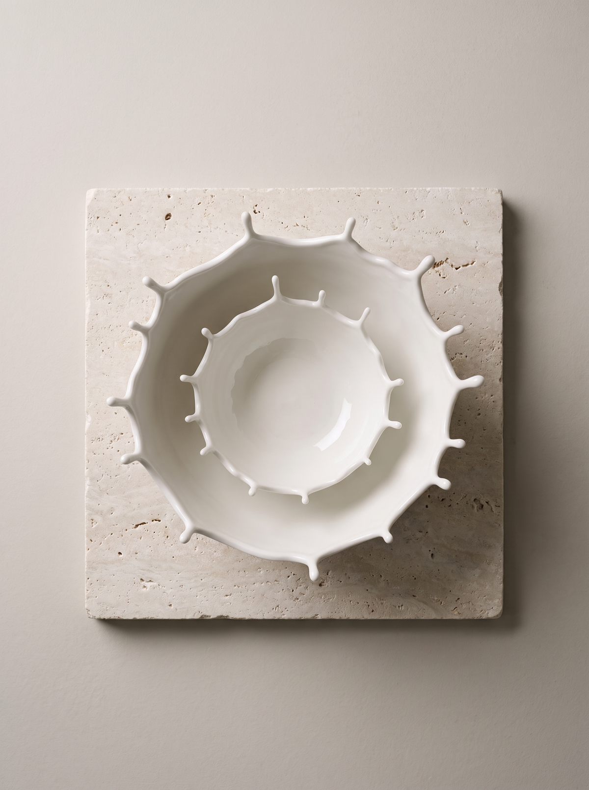Marea bowl overhead on limestone slab